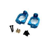 MIGHTY SCAPERS 2pcs Metal Rear Wheel Cups con Screws para 1/10 Scale RC Car - Part de reemplazo Compatible con 10208 Chassis(Blue)