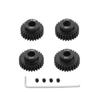 MIGHTY SCAPERS 4-Piece 0.6M 5mm Pinion Gear Set (17T-28T) Compatible con 1/10 Escala RC Motor de Coche y Piezas de reemplazo(25T 26T 27T 28T)