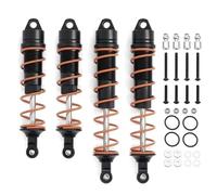 MIGHTY SCAPERS 4pcs 110mm & 135mm Metal Oil Shock Absorbentes para 1/7 & 1/8 Escala RC Cars Compatible con Fireteam Notorious Outcast 6S Modelos(Black)