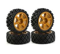 MIGHTY SCAPERS 4Pcs/2Pcs 1/10 Escala RC Car Wheels con Rally & On-Road Tires, 12mm Hex, 68mm Diámetro para XV01 XV02 TA06 TT01 Compatible(4PCS)