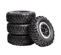 MIGHTY SCAPERS 4pcs 64mm Tires de RC Suaves con Ratas de reemplazo Compatible con MN98 Mn99S C14 C24 B14 B24 P06 LD1297 LD 1299 1/10 Modelos de Escala