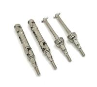 MIGHTY SCAPERS 4pcs Metal Drive Shafts for 1/14 Scale RC Cars - Front & Rear Driveshaft Replacement Parts Compatible con 14209 14210 Modelos(Silver)