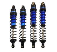 MIGHTY SCAPERS 4pcs Metal Front and Rear Shock Absorber Dampers Compatible con 1/10 Big Rock RC Car Upgrade Parts(Blue)