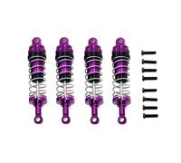 MIGHTY SCAPERS 4pcs Metal Shock Absorbers para RC Car - 82mm Substitución Suspension Parts Compatible con 144001 14 4002 144010 12 4007 124008 124016 y más(Purple)