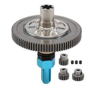 MIGHTY SCAPERS 91T Spur Gear Slipper Clutch Assembly con 21T, 19T, 17T Pinion Gears Compatible con 1/10, Big Rock, Vorteks, Vehículos RC 4x4(Blue)