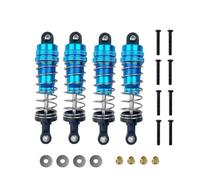 MIGHTY SCAPERS Adjustable Absorbente de Choque hidráulico de Metal para 1/12 RC Car - Compatible con MN G500 N86 Mn128, Soft & Hard Damping, 4PCS(Blue)