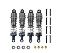 MIGHTY SCAPERS Adjustable Absorbente de Choque hidráulico de Metal para 1/12 RC Car - Compatible con MN G500 N86 Mn128, Soft & Hard Damping, 4PCS(Dark Grey)