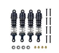 MIGHTY SCAPERS Adjustable Absorbente de Choque hidráulico de Metal para 1/12 RC Car - Compatible con MN G500 N86 Mn128, Soft & Hard Damping, 4PCS(Black)