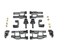 MIGHTY SCAPERS Armas de suspensión del Frente metálico y Control Hub Holders Set para Coches RC de Escalera 1/10 Compatible con Modelos PTG-2(Couleur: Black)