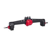 MIGHTY SCAPERS CNC Aluminio Frente Portal Axle III Upgrade para 1/10 Escala RC Track Crawler Vehicles Compatible con AR45P Rápida(Couleur: Rear axle Black)