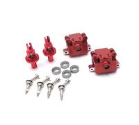 MIGHTY SCAPERS Metal 27mm Drive Shaft Gearbox Differential para 1/28 Escala RC Cars Compatible con K969 K979K989 P929P939(Red)