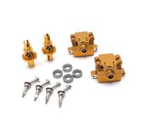 MIGHTY SCAPERS Metal 27mm Drive Shaft Gearbox Differential para 1/28 Escala RC Cars Compatible con K969 K979K989 P929P939(Yellow)