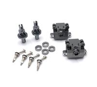 MIGHTY SCAPERS Metal 27mm Drive Shaft Gearbox Differential para 1/28 Escala RC Cars Compatible con K969 K979K989 P929P939(Dark Grey)