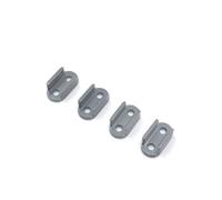 MIGHTY SCAPERS Metal Axle Spring Plate Holder para 1/10 RC Crawler - 15x8x5.5mm Upgrade Replación Part Compatible con Modelos B14 B16 B24 B36 HengLong FeiYu(Dark Grey)