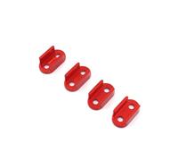 MIGHTY SCAPERS Metal Axle Spring Plate Holder para 1/10 RC Crawler - 15x8x5.5mm Upgrade Replación Part Compatible con Modelos B14 B16 B24 B36 HengLong FeiYu(Red)