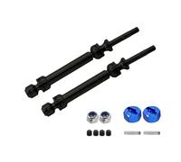 MIGHTY SCAPERS Metal Drive Shaft for 1/10 Scale 4x4 & 2WD RC Cars - Front and Rear Stainless Steel Driveshaft Replacement Part Compatible con Stampede Hoss VXL Models(Rear Black)