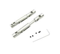 MIGHTY SCAPERS Metal Drive Shaft para 1/10 RC Crawler Car - 2-Pack 57-70mm Upgrade Drivetrain Part Compatible con MN D91 D96 99s B14 B24 C24 34 B16 36 D12(Silver)