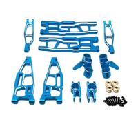 MIGHTY SCAPERS Metal Front y Rear Suspension Arm Steering Block Compatible con 1/8 FS Racing Tank Sharks Focus 6S RC Car Upgrade Parts(Blue)