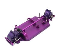 MIGHTY SCAPERS Metal Gearbox Differential Center Drive Kit para 1/14 RC Car Compatible con 144010 144001 14 4002(Purple)
