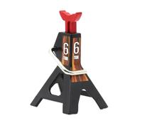 MIGHTY SCAPERS Metal Height Adjustable 6T Jack Repair Stand Compatible con 1:10 Scale RC Crawler Models Incluyendo, TRX6, y vehículos similares(Black)