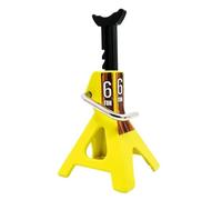 MIGHTY SCAPERS Metal Height Adjustable 6T Jack Repair Stand Compatible con 1:10 Scale RC Crawler Models Incluyendo, TRX6, y vehículos similares(Yellow)