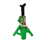 MIGHTY SCAPERS Metal Height Adjustable 6T Jack Repair Stand Compatible con 1:10 Scale RC Crawler Models Incluyendo, TRX6, y vehículos similares(Green)