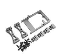 MIGHTY SCAPERS Metal Servo Mount Bracket Beam Crossbeam Shock Mount Compatible con C14 C24 B14 B24 1/16 RC Car Kit(Light Grey)