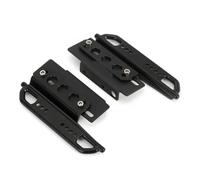 MIGHTY SCAPERS Metal Side Steps para 1/24 RC Crawler - Compatible con SCX24 Deadbolt & Bronco Models, Black Rock Sliders (2pcs)(Pedal A)