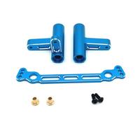 MIGHTY SCAPERS Metal Steering Group Assembly for 1/8 Scale RC Car - Blue/Red Upgrade Replacement Part Compatible con FS Racing Tank Sharks Focus 6S(Blue)