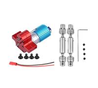 MIGHTY SCAPERS MN Full Metal Gearbox con Metal Teeth 370 Gearmotors Compatible con Camiones Militares, Camiones de Pickup y Pistas de conducción(Red)