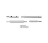 MIGHTY SCAPERS Puerta de Acero Inoxidable Axle Shafts Compatible con 1/18 Ascent-18 RC Crawler Frente, Lugar o Ambos(Rear)