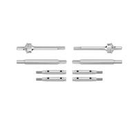 MIGHTY SCAPERS Puerta de Acero Inoxidable Axle Shafts Compatible con 1/18 Ascent-18 RC Crawler Frente, Lugar o Ambos(Both)