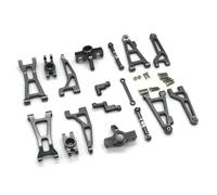 MIGHTY SCAPERS RC Control Blocks and Arms Set for 1/16 Scale Vehicles - Componentes de suspensión Delantero y Trasero Compatible con Números de Partes 16207 16 208 16-209 16210(Light Grey)