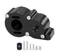 MIGHTY SCAPERS RC Crawler Central Transmission Box Full Metal Gearbox con Motor Gear para 1/10 Escala Compatible con II III 90046 Partes de Chassis(Black)