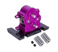 MIGHTY SCAPERS RC Crawler Dual Transmission Overdrive Gearbox 1/10 Escala CNC Aluminio con Delrin Skid Compatible con SCX10 Pro LCG Chassis(Purple)