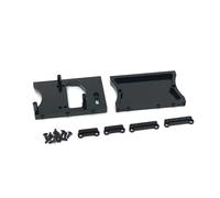 MIGHTY SCAPERS RC Crawler Tail Beam Steering Gear Cabin Mount 1/10 Scale Metal Upgrade Part Compatible con MN D90 D91 D96 N98 Mn99S(Black)