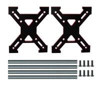 MIGHTY SCAPERS Roda de Aluminio y Rayo de Tubo Compatible con, SCX24, AX24, D12, y Otros 1/18, 1/24 Escala RC Crawler Cars(Red)