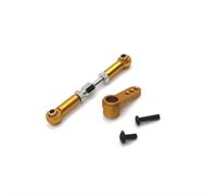MIGHTY SCAPERS Roda de guía de Metal y Brazo para 1/16 RC Car - 48-57mm Ajustable, 23mm Longitud, Compatible con MJX16207 16208 1619 16210 H16(Yellow)