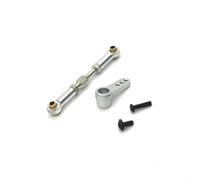 MIGHTY SCAPERS Roda de guía de Metal y Brazo para 1/16 RC Car - 48-57mm Ajustable, 23mm Longitud, Compatible con MJX16207 16208 1619 16210 H16(Silver)
