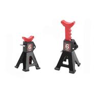 MIGHTY SCAPERS Simulación de Aluminio de Hierro RC Jack Stand Compatible con SCX24 1/24 1/18 Escala RC Crawler Cars(Black)