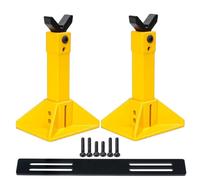 MIGHTY SCAPERS Simulación Metal Height Adjustable Jack Stand Compatible con 1/8 1/10 Escala RC Crawler Cars y Model Vehicles(Yellow)