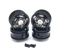 MIGHTY SCAPERS Substitución de Ratas de Metal para Coches RC de Escala 1/14 - Diámetro de 34 mm, Hex de 5 mm, Compatible con C14 C24 B14 B16 B24 B36 HengLong FeiYu Modelos(Black)