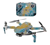 Mighty Skins compatibles con DJI Mini 2 Portable Drone - Mrmol del ocano | Cubierta protectora de calcomana de vinilo duradera y nica | Fcil de