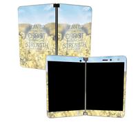 Mighty Skins Mightyskins Skin Glohsy Glitter Skin para Microsoft Surface Duo - A THIRM CRISTO | Acabado protector de brillo de alto brillo duradero |