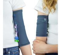 Mighty Well PICCPerfect PICC Line Cover: cubierta de brazo de línea PICC de doble capa suave al tacto | pizarra sólida, XS