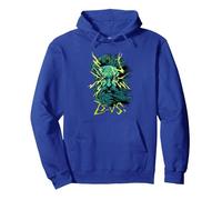 Mighty Zeus Rayo Dios Arte Gráfico Sudadera con Capucha, Unisex para Adultos, Azul Real, L