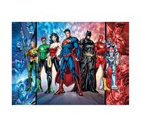 MIGHTYPRINT DC Comics - Liga de la Justicia - Imagen del equipo - Arte de pared único - 43 x 61 cm - No está hecho de papel - Perfecto para regalar y coleccionar