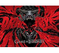MIGHTYPRINT Juego de Tronos - Despertar del dragón - Arte de pared duradero de 24" x 17 - NO Hecho de papel - Officially Licensed Collectible