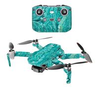 Mightyskins compatibles con DJI Mini 2 Portable Drone - Piedra caliza de mar | Cubierta protectora de calcomana de vinilo duradera y nica | Fcil d