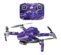 Mightyskins compatibles con DJI Mini 2 Portable Drone - Purple Wash | Cubierta protectora de calcomana de vinilo duradera y nica | Fcil de aplicar